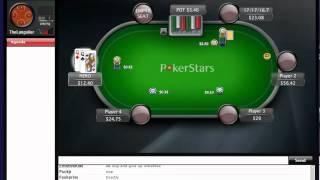 PokerSchoolOnline Live Training Video: " Play of Hands Large Pots #4" (11/04/2012) TheLangolier