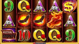 MUSTANG MONEY 2 Video Slot Casino Game with a RETRIGGERED MUSTANG MONEY FREE SPIN 2  BONUS