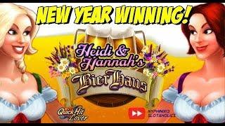 Happy 2020 Heidi & Hanna Live Play Slot Nice Bonus!!!