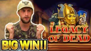 BIG WIN!!! LEGACY OF DEAD BIG WIN - €5 bet on Casino slot from CasinoDaddys stream