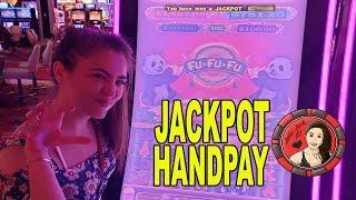 Lady Luck Gets Golden Rainbow Shower HANDPAY on Fu-Fu-Fu Slot Machine!