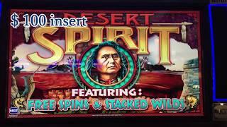 DESERT SPIRIT Slot Machine 2c Bet $4 and GYPSY FIRE Slot Machine 5c Bet $5 at San Manuel Casino