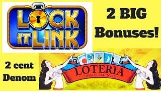 Lock It Link Loteria Slot Machine * Two Big Bonuses * Thunder Valley Casino