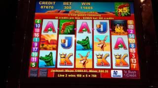 Outback Jack slot machine. Free spins bonus.