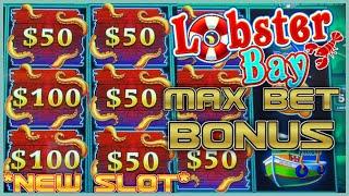 NEW SLOT ⋆ Slots ⋆️Kraken Unleashed Lobster Bay $50 MAX BET Bonus Round Slot Machine Casino