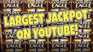 LEGENDARY MASSIVE JACKPOT HANDPAY on Golden Eagle on $25/SPIN!