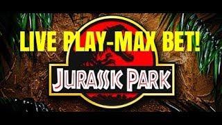 ESCAPING JURASSIC PARK SLOT MACHINE WITH THE WIN!
