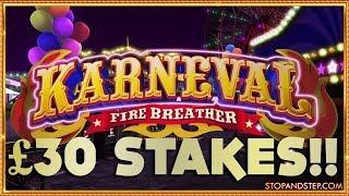 Karneval £30 Fortune Spins BIG GAMBLES!!