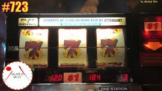 Review- Double Jackpot Blazing Sevens Slot Machine [Old School] 3 Reel Slot, Max Bet $3 Dollar slot