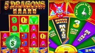 • ++NEW 5 Dragons Grand slot machine, Big Win, Very Happy Goose