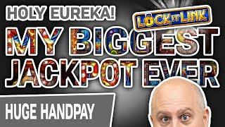 ⋆ Slots ⋆ My BIGGEST JACKPOT EVER on Eureka Reel Blast! ⋆ Slots ⋆ HUGE Lock It Link Handpay!