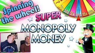 SPINNING THE SUPER MONOPOLY MONEY WHEEL!