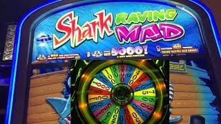 • SHARK MAD • WHEEL OF FORTUNE • $5 MAX BETS • LIVE PLAY •