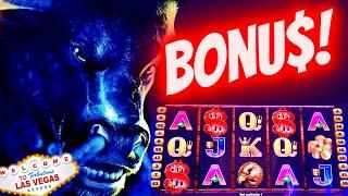 High Limit CASH BULL Slot Machine Bonus | Live Slot Play At Casino | SE-9 | EP-3