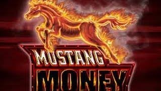 BIG WIN High Limit Mustang Money slot machine Free spins bonus Ainsworth