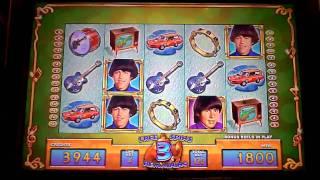 The Monkees WMS slot machine video bonus win at Parx Casino