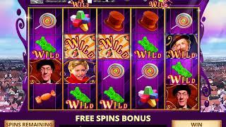 WILLY WONKA Video Slot Casino Slot Game with a FREE SPIN BONUS