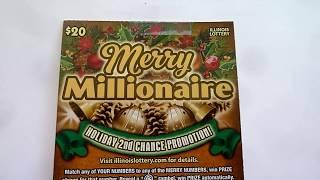 Merry Millionaire - $20 Instant Lottery Scratchcard Ticket