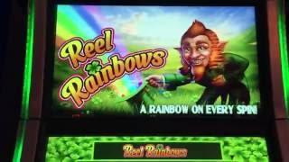 Reel Rainbows •Live Play w:Bonus!• Slot Machine at Harrahs, Las Vegas