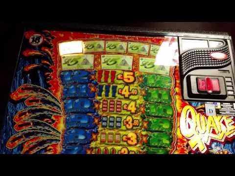 Red Gaming Quake Fruit Machine Jackpot £5