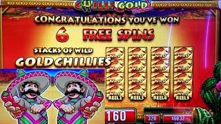 CHILLI GOLD Slot Machine Bonus Won ! NICE SESSION ! Live Slot Play w/NG Slot