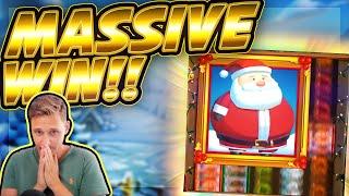 MASSIVE WIN!! Fat Santa BIG WIN!! Huge Win from CasinoDaddy Live Stream