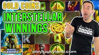 ⋆ Slots ⋆ Interstellar Winnings ⋆ Slots ⋆ Aliens of Egypt ⫸ PlayLuckyland.com #GoldCoins