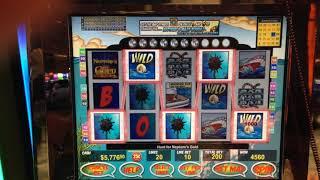 VGT Slots "The Hunt For Neptune's Gold"  Big Win Red Screens.  Choctaw Gaming Casino, Durant, OK.