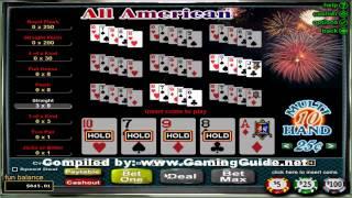 All American 10 Hand Video Poker