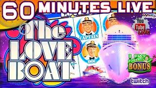 • 60 MINUTES LIVE • LOVE BOAT • LET'S TAKE A CRUISE ON THIS SLOT MACHINE!