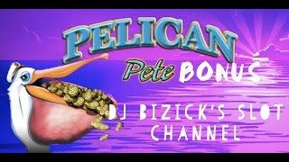 Pelican Pete Slot Machine ~ FREE SPIN BONUS! ~ STICKY WILDS! ~ NICE WIN! • DJ BIZICK'S SLOT CHANNEL