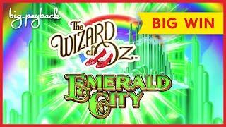 SHORT & SWEET! The Wizard of Oz Emerald City Slot - BIG WIN BONUS!