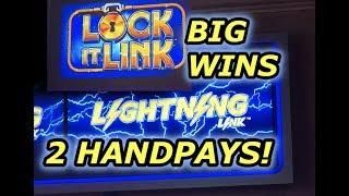 2 Jackpot Handpays on Lightning Link and Lock it Link!
