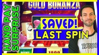 SAVED on Last Spin + HAND PAY Surprise • in HIGH LIMIT! •