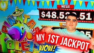 HANDPAY JACKPOT On High Limit Pinatas Ole Slot - $33 A Spin | Winning On Slots At Casino