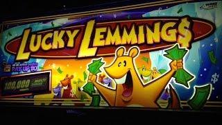 Lucky Lemmings Slot Bonuses -WMS Slot