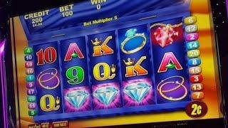 Diamonds Charm - live play w/ bonus - 2c denom - Slot Machine Bonus