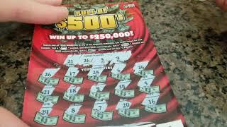 5X SCRATCH OFF WINNER!! NEW GAME!! FULL OF $500'S! FROM ILLINOIS LOTTERY