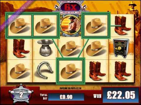 SUPER BIG WIN £171.75 (190:1) on JOHN WAYNE™ SLOT GAME AT JACKPOT PARTY®