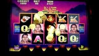 BIG WIN !!!!!!! in BONUS on Island Chief  - 5c Aristocrat Video Slots Game