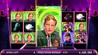 WILLY WONKA: THE GOLDEN TICKET Video Slot Casino Game with a WONDROUS BOAT RIDE FREE SPIN  BONUS