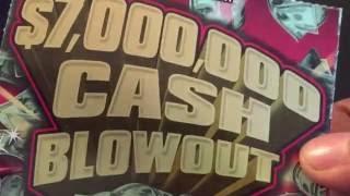 NEW $25 $7,000,000 Cash Blowout lottery ticket from New York lottery