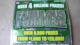 $20 Lottery Ticket - Fabulous Fortune Scratchcard