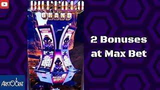 Aristocrat - Buffalo Grand : 2 Bonuses on Max Bet