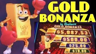 •FIRST TRY• MASSIVE WIN! GOLD BONANZA slot machine AMAZING JACKPOT FEATURE!