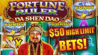 HOW TO BUY A BONUS & WIN! • $50 BETS ON FORTUNE RULER & RAGING RAMPAGE • BONUS & LIVE SLOT PLAY