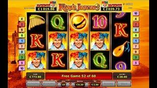 King's Jester Slot - Big Win - Multiple Re-Triggers - Novomatic