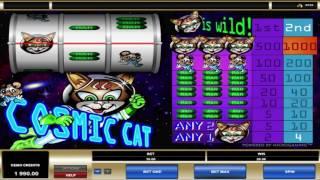 Free Cosmic Cat Slot by Microgaming Video Preview | HEX