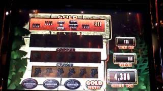 Survivor a WMS game slot machine bonus win at Sands