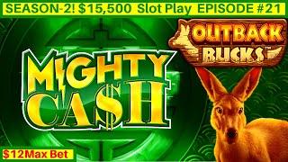 Mighty Cash Outback Bucks Slot Machine Max Bet Bonus | Season 2 EPISODE #21